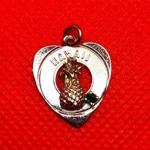 Hawaii Sterling Bracelet Charm.